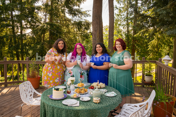 Plus-Size Women Eat, Drink, And Talk At Outdoor Summer Tea, 41% OFF