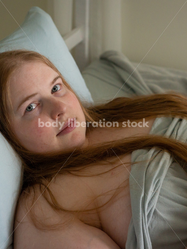 Self Care Stock Photo: Plus-Size Woman Resting, Sleeping or Napping - Body Liberation Photos
