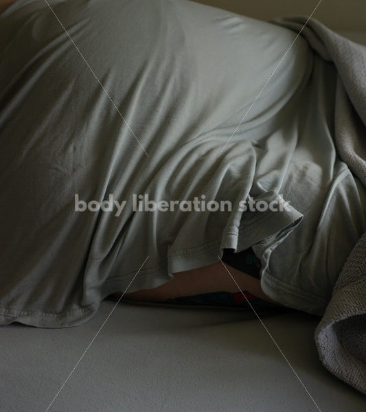 Self Care Stock Photo: Plus-Size Woman Resting, Sleeping or Napping - Body Liberation Photos