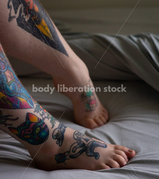 Self Care Stock Photo: Plus-Size Woman Resting in Bed - Body Liberation Photos