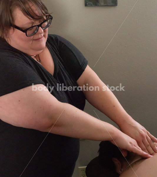 Stock Photo: Fat Massage Therapist and Patient - Body Liberation Photos