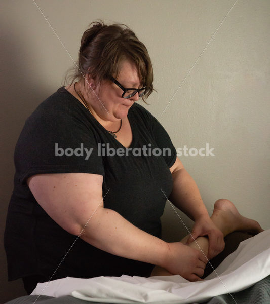 Stock Photo: Fat Massage Therapist and Patient - Body Liberation Photos