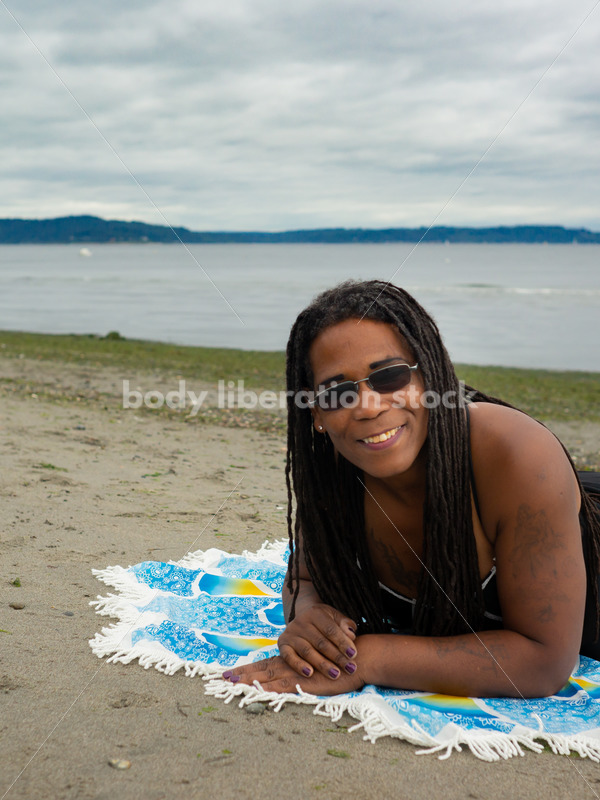 Travel Stock Photo: Woman on Beach - Body Liberation Photos