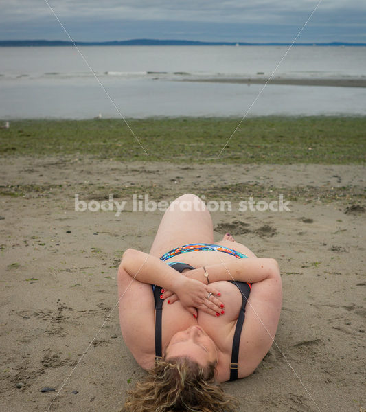 Vacation Stock Photo: Woman on Beach - Body Liberation Photos