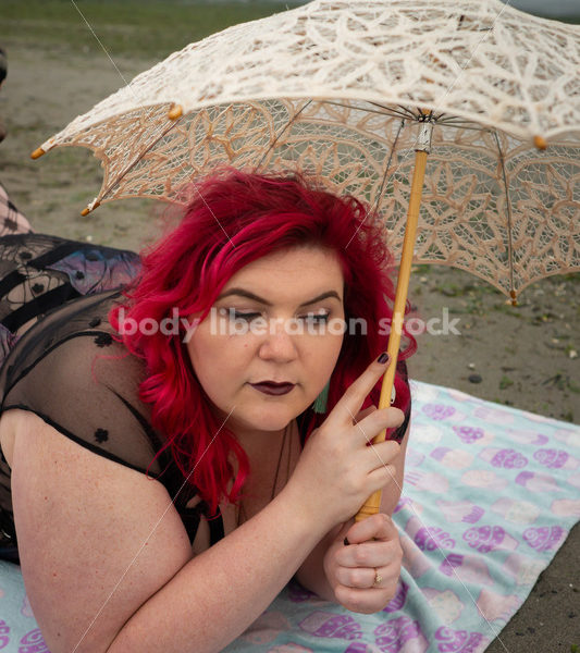 Vacation Stock Photo: Woman on Beach - Body Liberation Photos