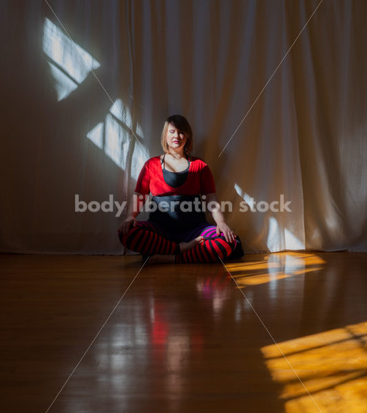 Body Positive Stock Photo: Plus-Size Yoga Teacher - Body positive stock and client photography + more | Seattle