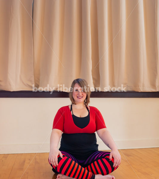 Body Positive Stock Photo: Plus-Size Yoga Teacher - Body positive stock and client photography + more | Seattle