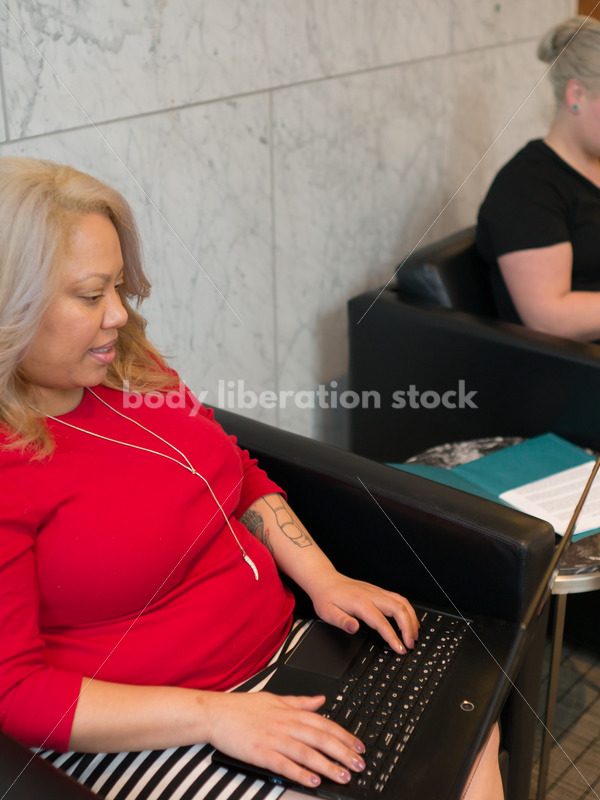 Diverse Business Stock Image: LGBT Women Work and Collaborate in Office Building - Body Liberation Photos