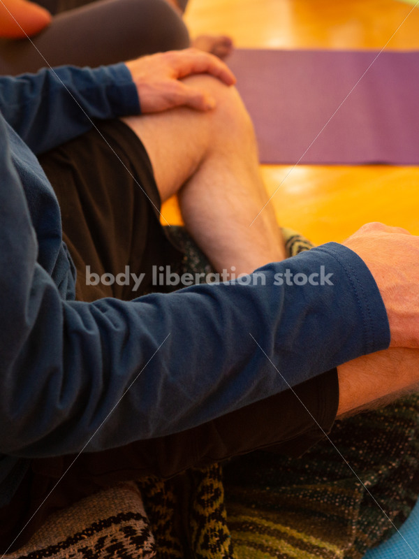 Diverse Mindfulness Stock Photo: Meditation During Yoga Class - Body Liberation Photos