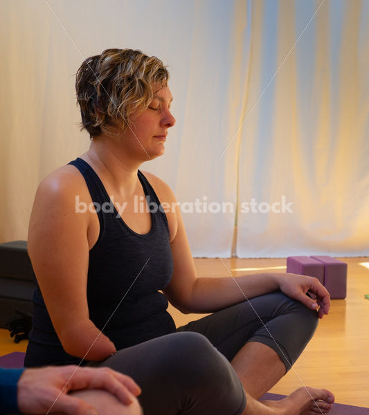 Diverse Mindfulness Stock Photo: Meditation During Yoga Class - Body positive stock and client photography + more | Seattle