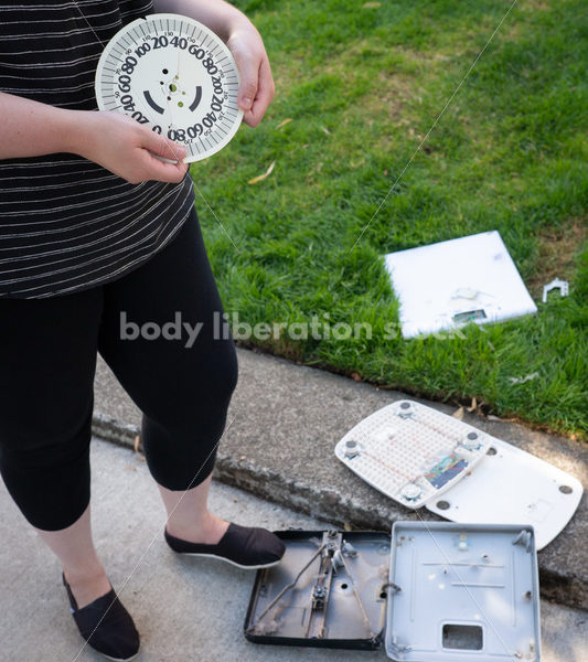 Eating Disorder Recovery Stock Photo: Scale Smashing - Body Liberation Photos