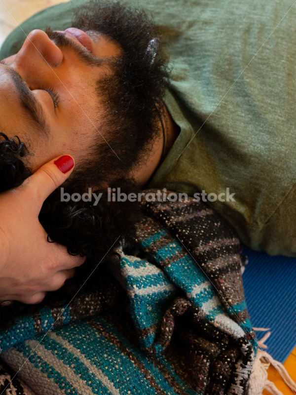 Inclusive Yoga Stock Photo: Yoga Instructor Interacting with Class - Body positive stock and client photography + more | Seattle