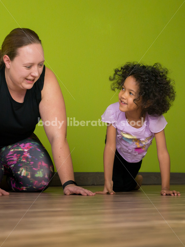 Joyful Movement Stock Image: Family Yoga Class - Body Liberation Photos