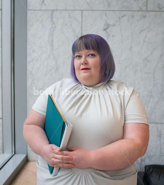 Plus-Size Businesswoman in Office Building - Body Liberation Photos