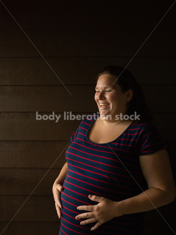 Plus Size Pregnancy Stock Image - Body Liberation Photos