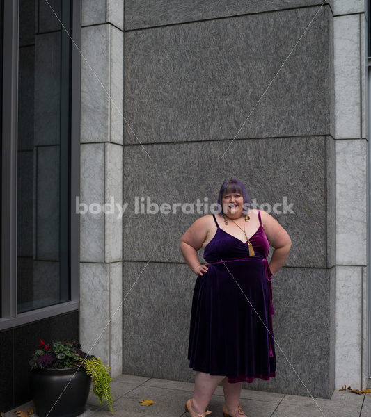 Plus-Size Woman in Urban Setting - Body Liberation Photos