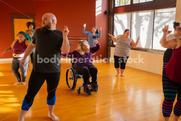 Plus Size & Diverse Stock Photo: Fat Dance Class - Body Liberation Photos & Stock