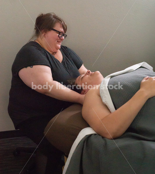 Stock Photo: Fat Massage Therapist and Patient - Body Liberation Photos