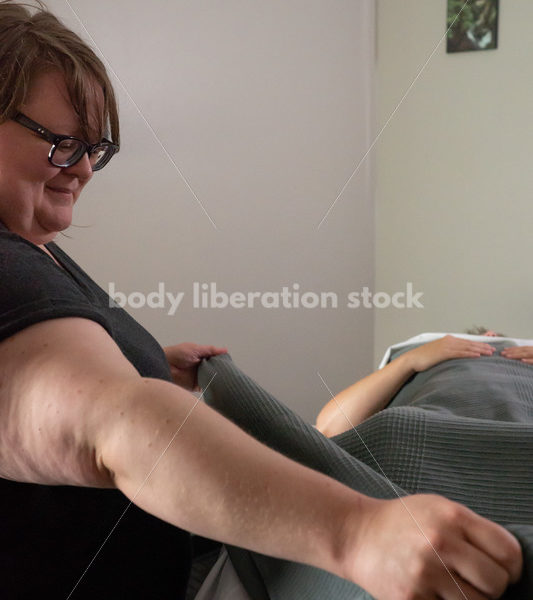 Stock Photo: Fat Massage Therapist and Patient - Body Liberation Photos