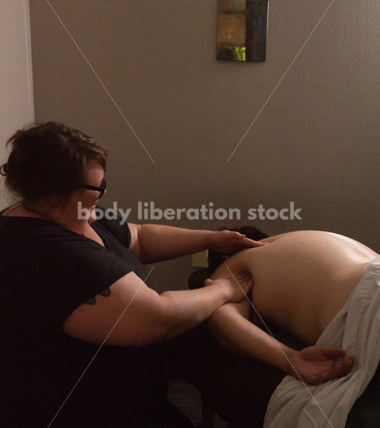 Stock Photo: Fat Massage Therapist and Patient - Body Liberation Photos