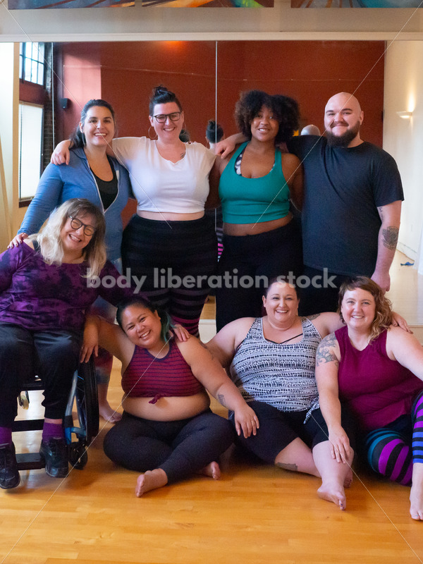 Stock Photo: Fat and Diverse Dance and Movement Class - Body positive stock and client photography + more | Seattle
