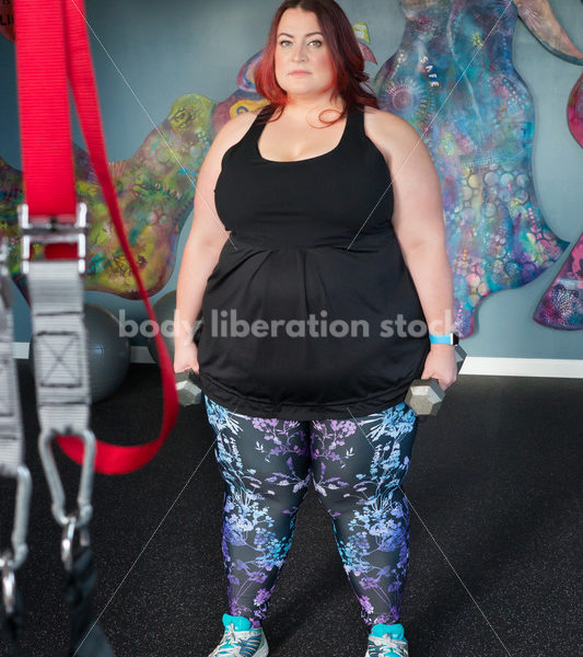 Stock Photo: Plus Size Woman HAES Body Positive Fitness Instructor - Body Liberation Photos