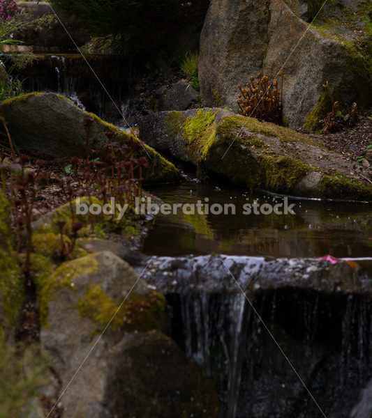 Stock Photo: Spring Waterfall with Room for Text - Body Liberation Photos