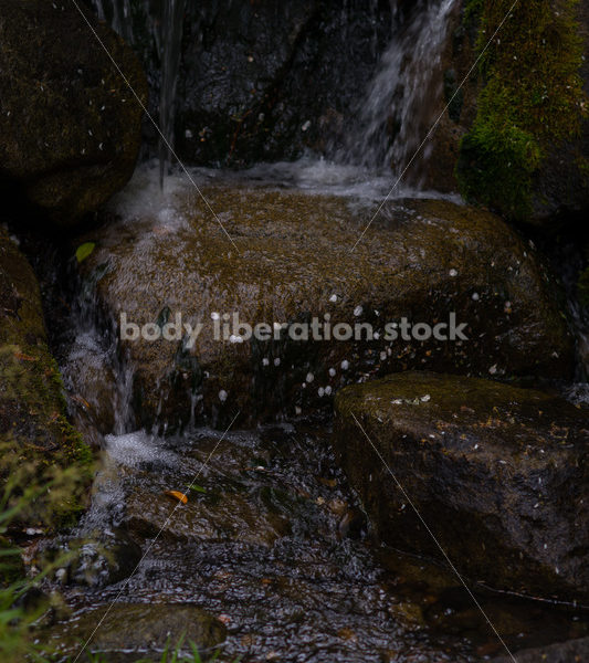 Stock Photo: Spring Waterfall with Room for Text - Body Liberation Photos