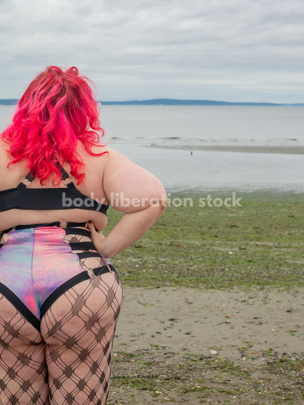 Vacation Stock Photo: Woman on Beach - Body Liberation Photos