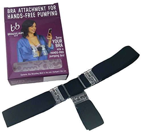 Brauxiliary Hands Free Pumping Band - Works with Your Bra! - It's