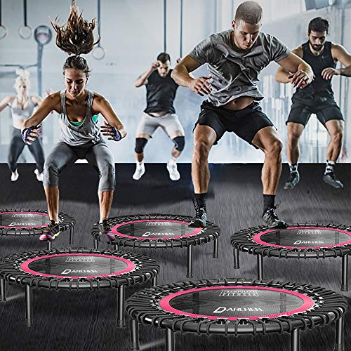 DARCHEN 450 lbs Mini Trampoline for Adults, Indoor Small Rebounder Trampoline for Workout Fitness, 450 lbs Max-Load - Body liberation for all! Body positive stock and client more Seattle