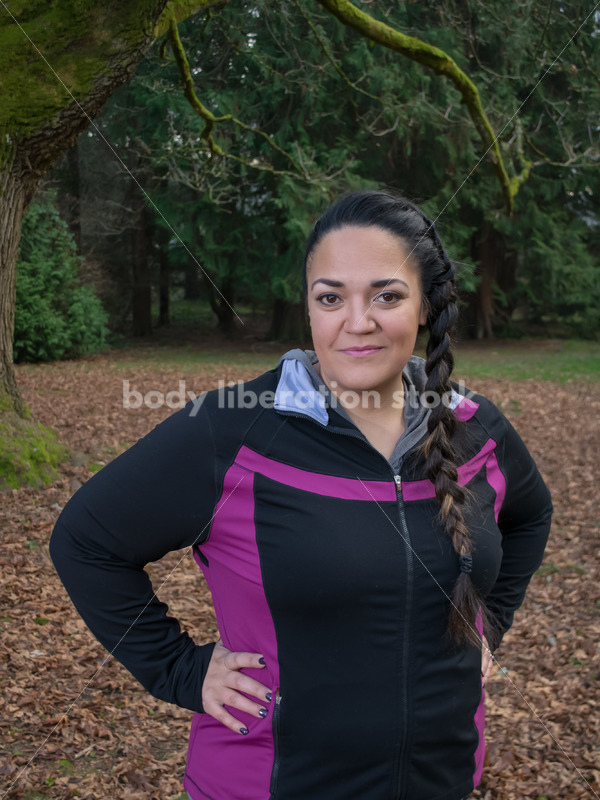 Multi-ethnic woman running in a park