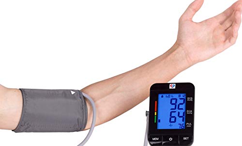 Blood Pressure Machine Upper Arm, 2 Size Cuffs M/L and XL, Medium/Large  9-17 and Extra Large Cuff 13-21, Accurate Automatic Digital BP Monitor,  Large Backlit LCD, BP Cuff 2-User 1000 Mem, U80Y 