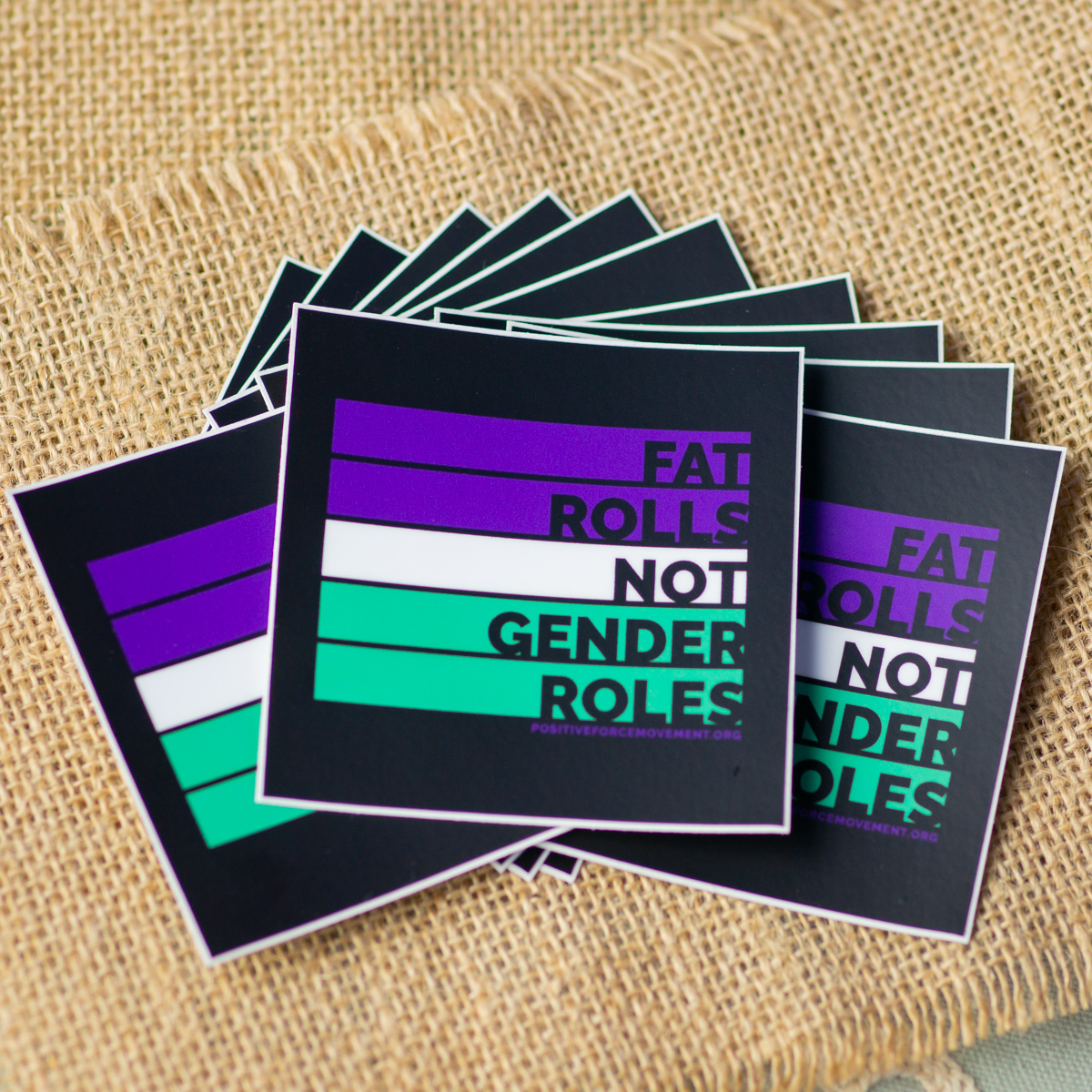 Fat Rolls Not Gender Roles Sticker