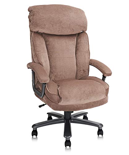 Hercules Series 900 lb. Capacity King Louis Chair with Taupe Vinyl Back and Seat and Silver Frame