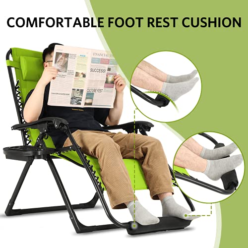 MEGAN HOME Zero Gravity Chair Foot Rest Cushion,Universal Reclining Patio Lounge Chairs Foot Cushion,Footrest Cushion for Anti Gravity Chair 1Pack 