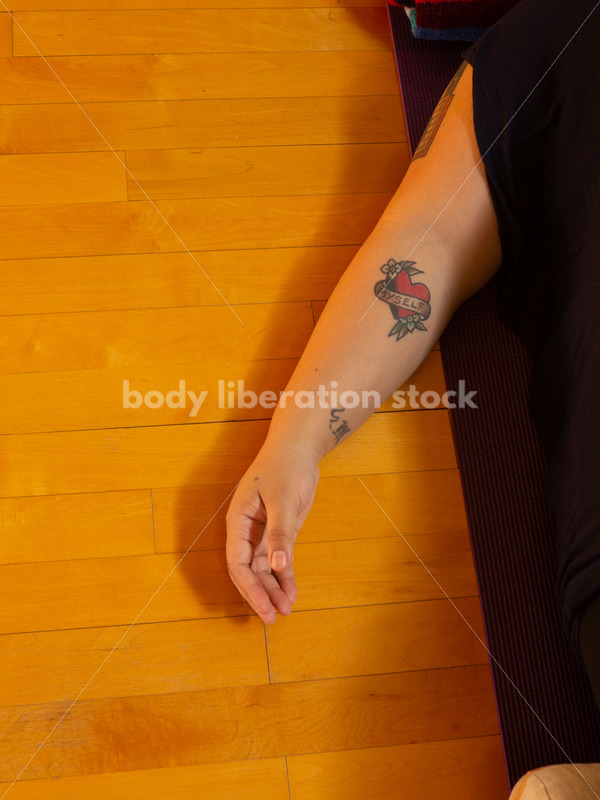 Body Positive Stock Photo: Yoga Arms - Body positive stock and client photography + more | Seattle