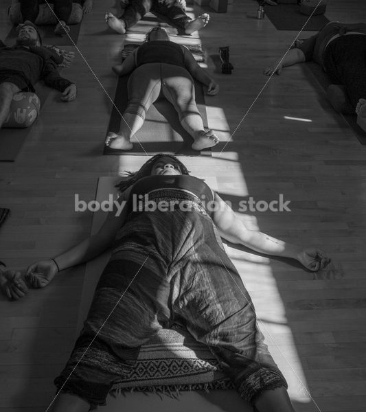 Diverse Yoga Stock Photo: Inclusive Rest Pose/Meditation - Body positive stock and client photography + more | Seattle