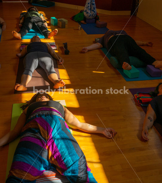 Diverse Yoga Stock Photo: Inclusive Rest Pose/Meditation - Body positive stock and client photography + more | Seattle