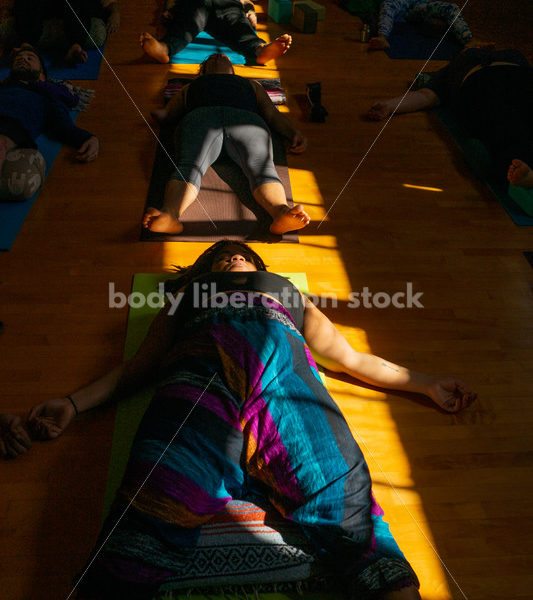 Diverse Yoga Stock Photo: Inclusive Rest Pose/Meditation - Body positive stock and client photography + more | Seattle