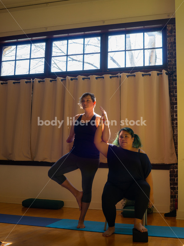 Diverse Yoga Stock Photo: Inclusive Yoga Class - Body positive stock and client photography + more | Seattle