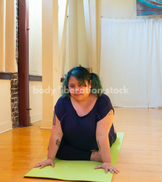 Plus-Size Stock Photo: Yoga Pose - Body positive stock and client photography + more | Seattle