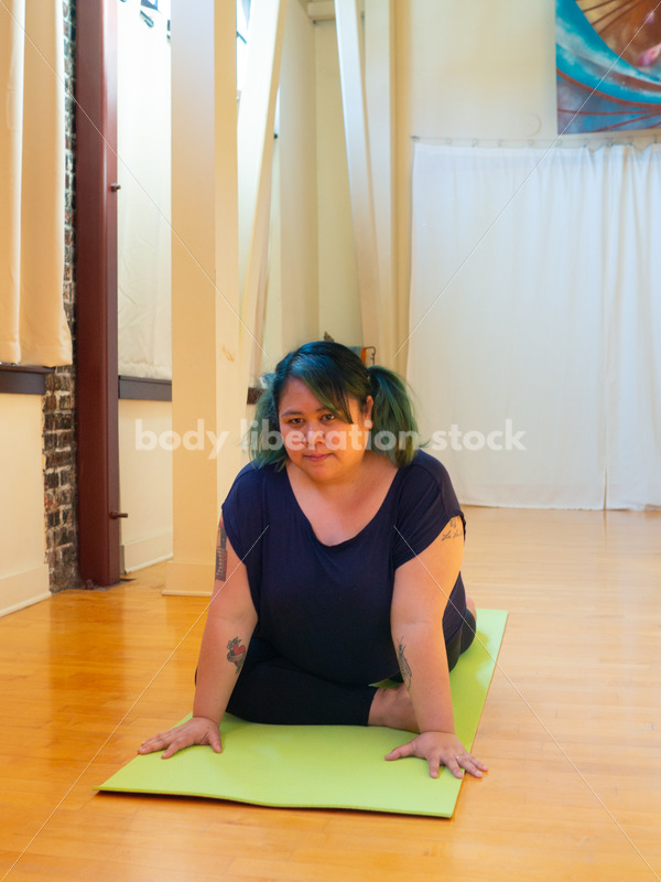 Plus-Size Stock Photo: Yoga Pose - Body Liberation Photos