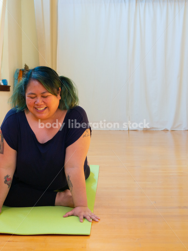 Plus-Size Stock Photo: Yoga Pose - Body Liberation Photos