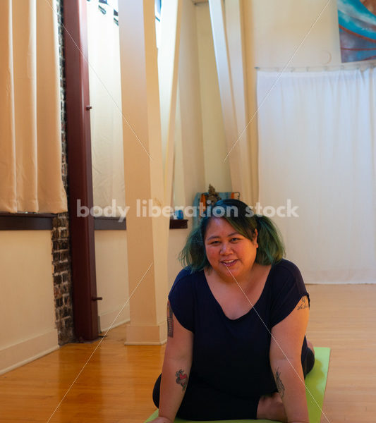 Plus-Size Stock Photo: Yoga Pose - Body positive stock and client photography + more | Seattle