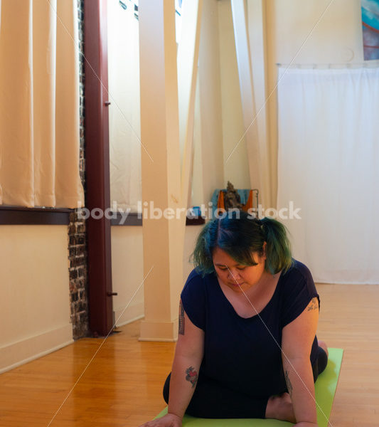 Plus-Size Stock Photo: Yoga Pose - Body positive stock and client photography + more | Seattle