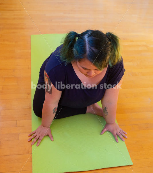 Plus-Size Stock Photo: Yoga Pose - Body positive stock and client photography + more | Seattle