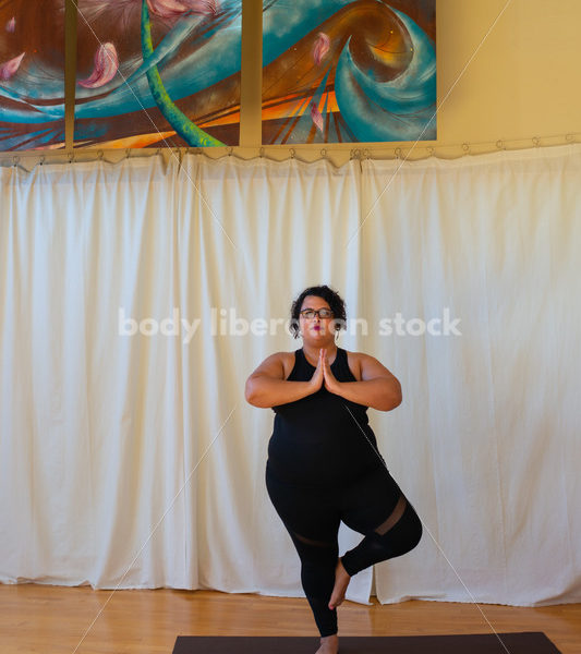 Plus-Size Stock Photo: Yoga Pose - Body positive stock and client photography + more | Seattle