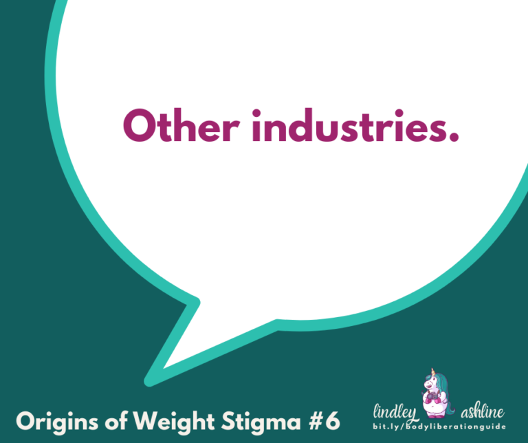 Origins of Weight Stigma #5: Other Industries