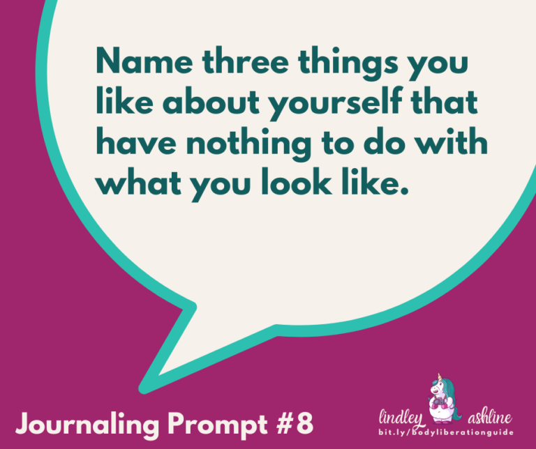 Body-Positive Journaling Prompt #2: How have your parents affected your body image over time?